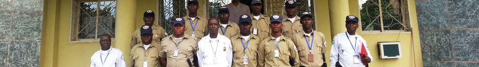 IC Intercon Security guards to secure Afrimarine's vehicle parks in Conakry 