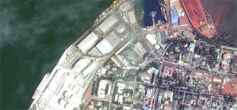 Map of Conakry port